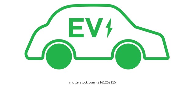 Plug-Ikone, Elektroauto. Symbol für den Ladepunkt elektrischer Fahrzeuge. Umweltfreundliches Konzept für Anhalter-Fahrzeuge.