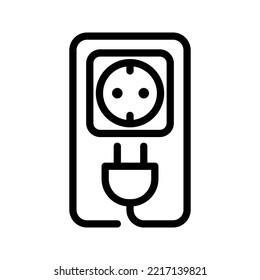 Plug icon. electric plug sign. vector illustration