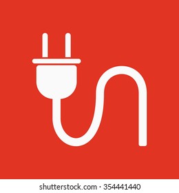 The plug icon. Electric symbol. Flat Vector illustration