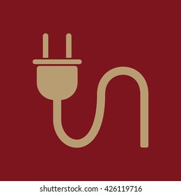 The plug icon. Electric symbol. Flat Vector illustration