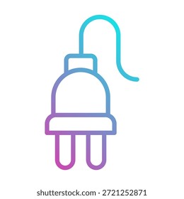 Elemento del icono del enchufe para el diseño