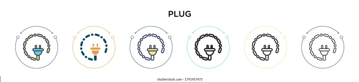 Icono de complemento relleno, línea delgada, contorno y estilo de trazo. Ilustración vectorial de dos iconos vectoriales coloridos y negros se pueden utilizar para móviles, ui, web