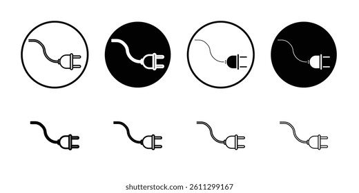 Plug icon Flat illustration sign
