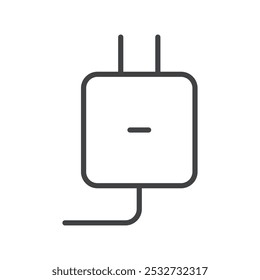 Plug icon flat and simple set design