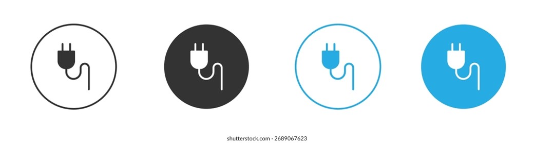 Plug icon. Graphic icon design template