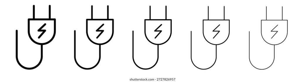 Plug icon for graphic designs. Icon vector design