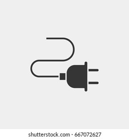 Plug icon illustration isolated vector sign symbol