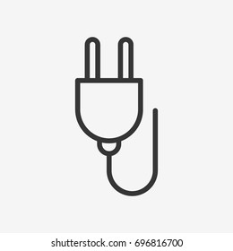 Plug icon illustration isolated vector sign symbol
