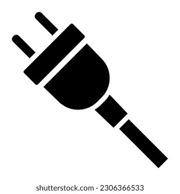 Plug icon isolated, appliances and electricity concept