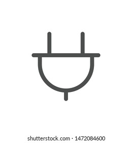 Plug icon isolated on white background. Electric symbol modern, simple, vector, icon for website design, mobile app, ui. Vector Illustration