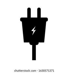 plug icon isolated on white background. vector illustration