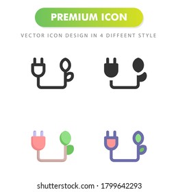 plug icon isolated on white background. for your web site design, logo, app, UI. Vector graphics illustration and editable stroke. EPS 10.