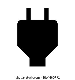 Plug icon isolated on white background