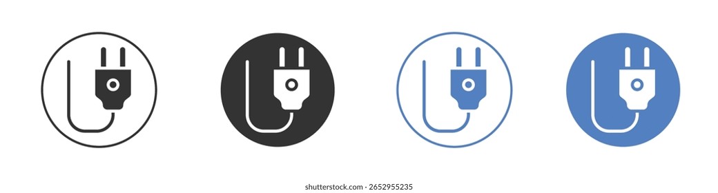 Grafikdesigns mit dem Plug-Symbol