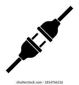 Plug  icon, logo isolated on white background