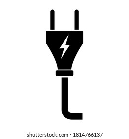 Plug  icon, logo isolated on white background