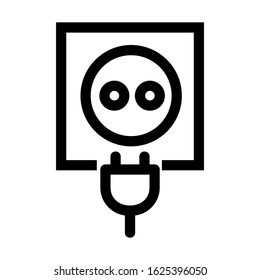 plug icon or logo isolated sign symbol vector illustration - high quality black style vector icons
