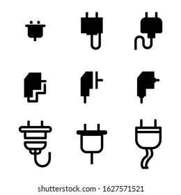 plug icon or logo isolated sign symbol vector illustration - Collection of high quality black style vector icons
