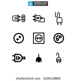 plug icon or logo isolated sign symbol vector illustration - Collection of high quality black style vector icons
