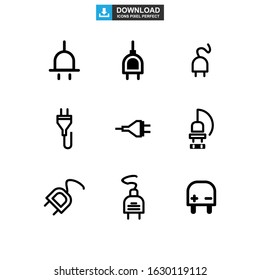 plug icon or logo isolated sign symbol vector illustration - Collection of high quality black style vector icons
