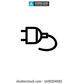 plug icon or logo isolated sign symbol vector illustration - high quality black style vector icons
