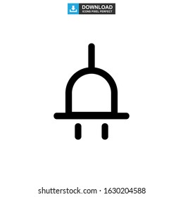 plug icon or logo isolated sign symbol vector illustration - high quality black style vector icons
