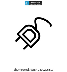 plug icon or logo isolated sign symbol vector illustration - high quality black style vector icons
