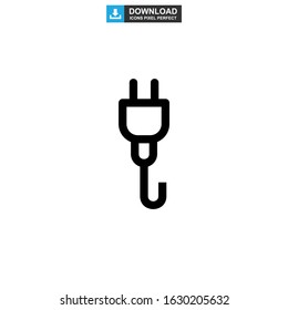 plug icon or logo isolated sign symbol vector illustration - high quality black style vector icons
