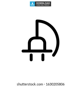 plug icon or logo isolated sign symbol vector illustration - high quality black style vector icons
