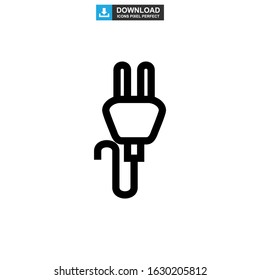 plug icon or logo isolated sign symbol vector illustration - high quality black style vector icons
