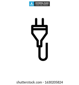 plug icon or logo isolated sign symbol vector illustration - high quality black style vector icons
