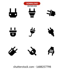 plug icon or logo isolated sign symbol vector illustration - Collection of high quality black style vector icons
