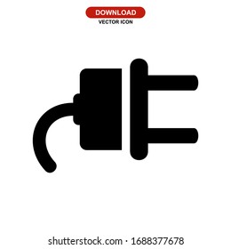 plug icon or logo isolated sign symbol vector illustration - high quality black style vector icons
