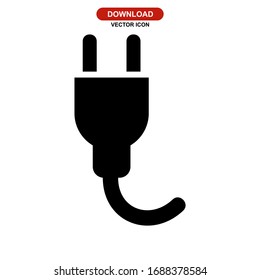 plug icon or logo isolated sign symbol vector illustration - high quality black style vector icons
