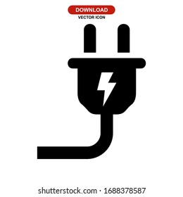 plug icon or logo isolated sign symbol vector illustration - high quality black style vector icons
