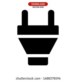 plug icon or logo isolated sign symbol vector illustration - high quality black style vector icons

