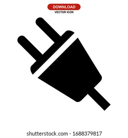 plug icon or logo isolated sign symbol vector illustration - high quality black style vector icons
