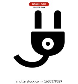 plug icon or logo isolated sign symbol vector illustration - high quality black style vector icons
