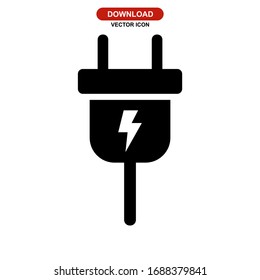 plug icon or logo isolated sign symbol vector illustration - high quality black style vector icons
