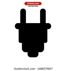 plug icon or logo isolated sign symbol vector illustration - high quality black style vector icons
