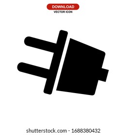 plug icon or logo isolated sign symbol vector illustration - high quality black style vector icons
