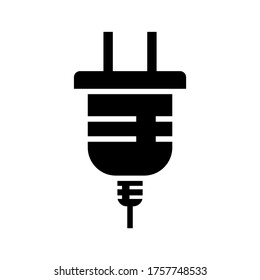 Plug  icon or logo isolated sign symbol vector illustration - high quality black style vector icons
