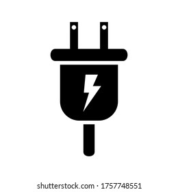 Icono de enchufe o logotipo símbolo de signo aislado ilustración vectorial de alta calidad estilo negro iconos vectoriales

