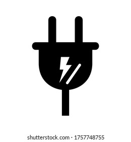 Icono de enchufe o logotipo símbolo de signo aislado ilustración vectorial de alta calidad estilo negro iconos vectoriales
