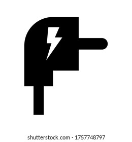 Icono de enchufe o logotipo símbolo de signo aislado ilustración vectorial de alta calidad estilo negro iconos vectoriales
