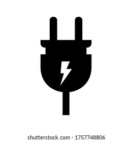 Icono de enchufe o logotipo símbolo de signo aislado ilustración vectorial de alta calidad estilo negro iconos vectoriales
