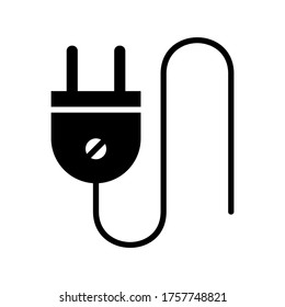 Icono de enchufe o logotipo símbolo de signo aislado ilustración vectorial de alta calidad estilo negro iconos vectoriales
