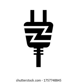 Plug  icon or logo isolated sign symbol vector illustration - high quality black style vector icons
