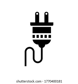 Icono de enchufe o logotipo símbolo de signo aislado ilustración vectorial de alta calidad estilo negro iconos vectoriales
