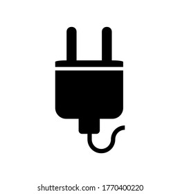 Icono de enchufe o logotipo símbolo de signo aislado ilustración vectorial de alta calidad estilo negro iconos vectoriales
